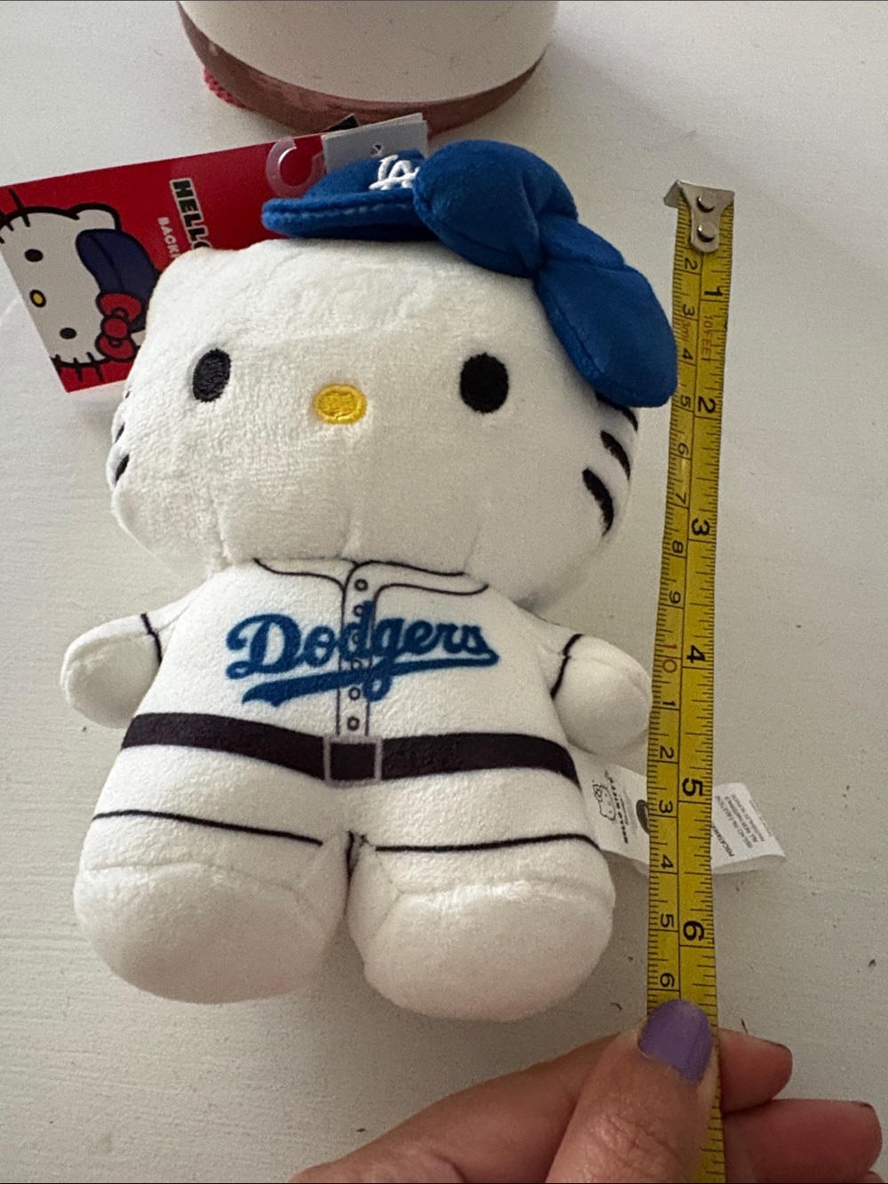 ⚾️💙Hello Kitty Dodgers Plush — White & Blue - Picture 6 of 6